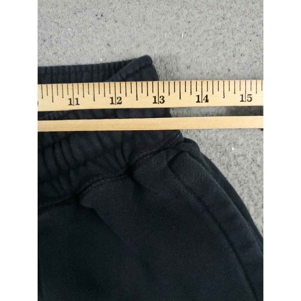 Nike LeBron James Mens Small Black Swoosh Track Joggers Sweatpants 043363